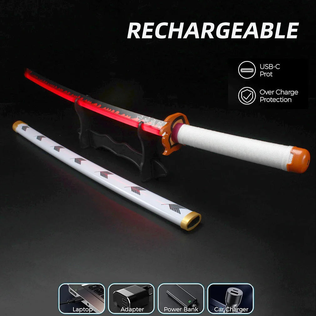 LED Tanjiro Sword with Holder & Belt (41")